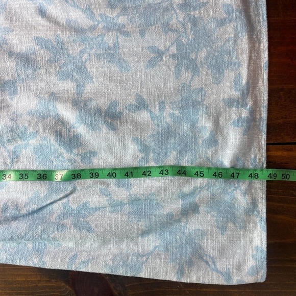 INC International Concepts Women's 4X Blue Puff Sleeves Floral Smocked Dress - Picture 12 of 12